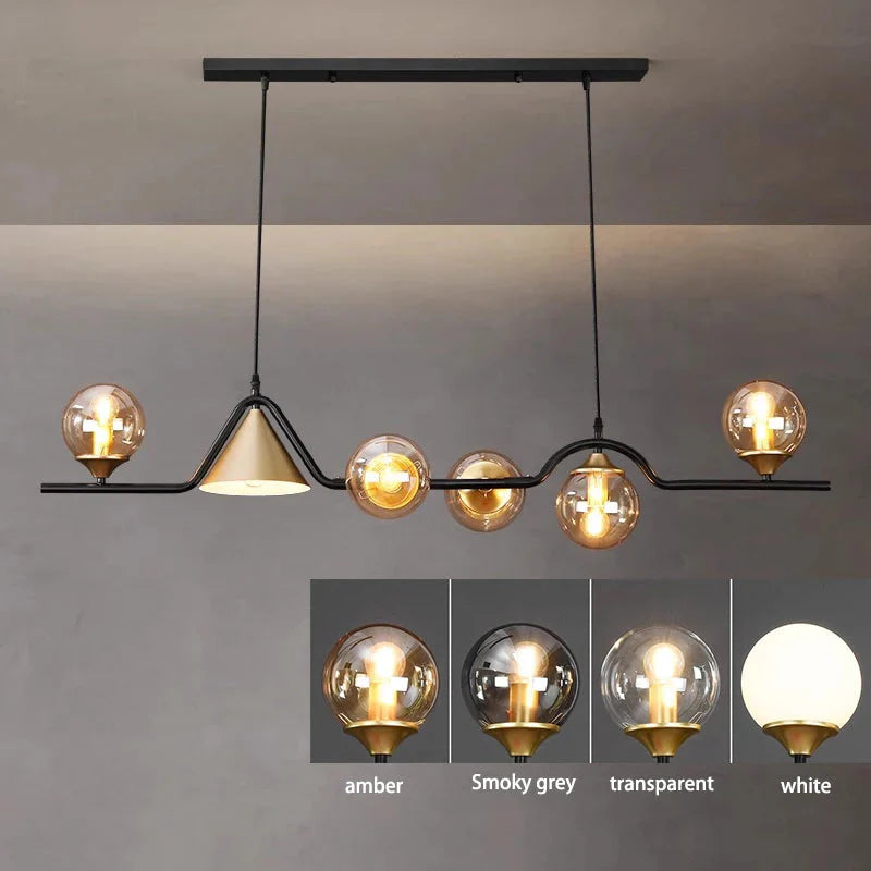 Luminaire Suspension design contemporain argenté – Référence : Calyx4823- - Nexa Lights