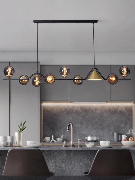 Luminaire Suspension design contemporain argenté – Référence : Calyx4823- - Nexa Lights