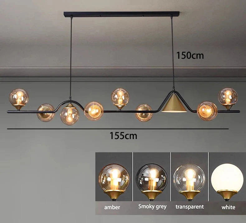 Luminaire Suspension design contemporain argenté – Référence : Calyx4823- - Nexa Lights