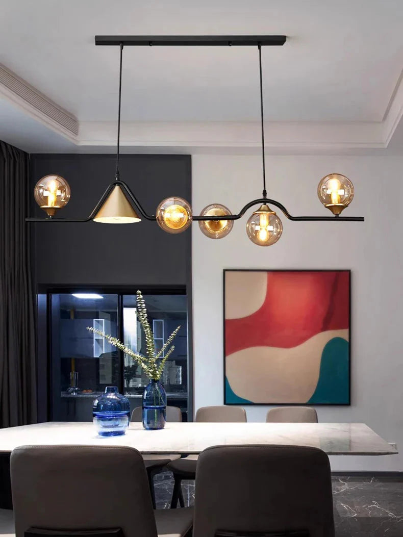 Luminaire Suspension design contemporain argenté – Référence : Calyx4823- - Nexa Lights