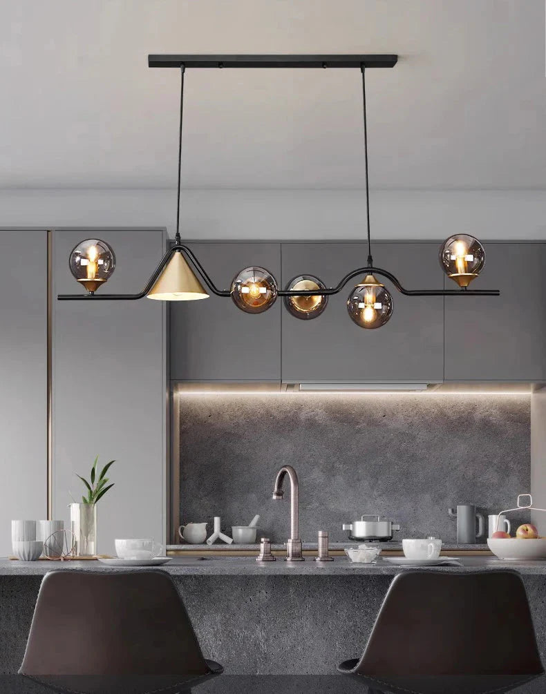 Luminaire Suspension design contemporain argenté – Référence : Calyx4823- - Nexa Lights