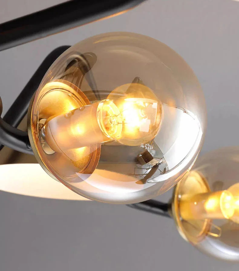 Luminaire Suspension design contemporain argenté – Référence : Calyx4823- - Nexa Lights
