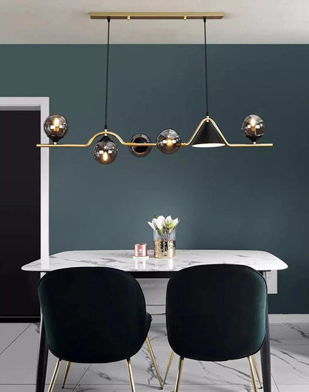 Luminaire Suspension design contemporain argenté – Référence : Calyx4823- - Nexa Lights