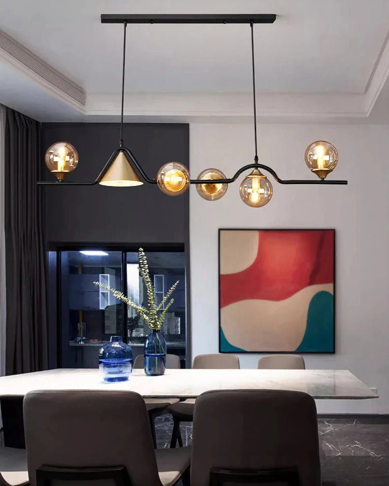 Luminaire Suspension design contemporain argenté – Référence : Calyx4823- - Nexa Lights