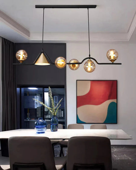 Luminaire Suspension design contemporain argenté – Référence : Calyx4823- - Nexa Lights