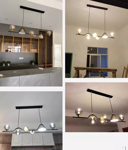 Luminaire Suspension design contemporain argenté – Référence : Calyx4823- - Nexa Lights