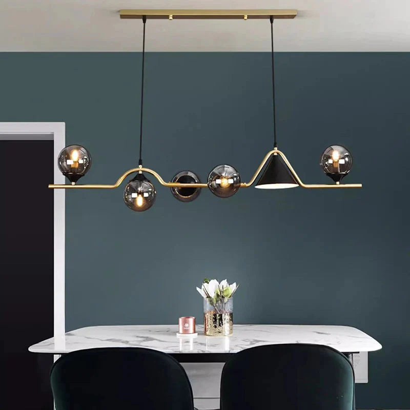 Luminaire Suspension design contemporain argenté – Référence : Calyx4823- - Nexa Lights