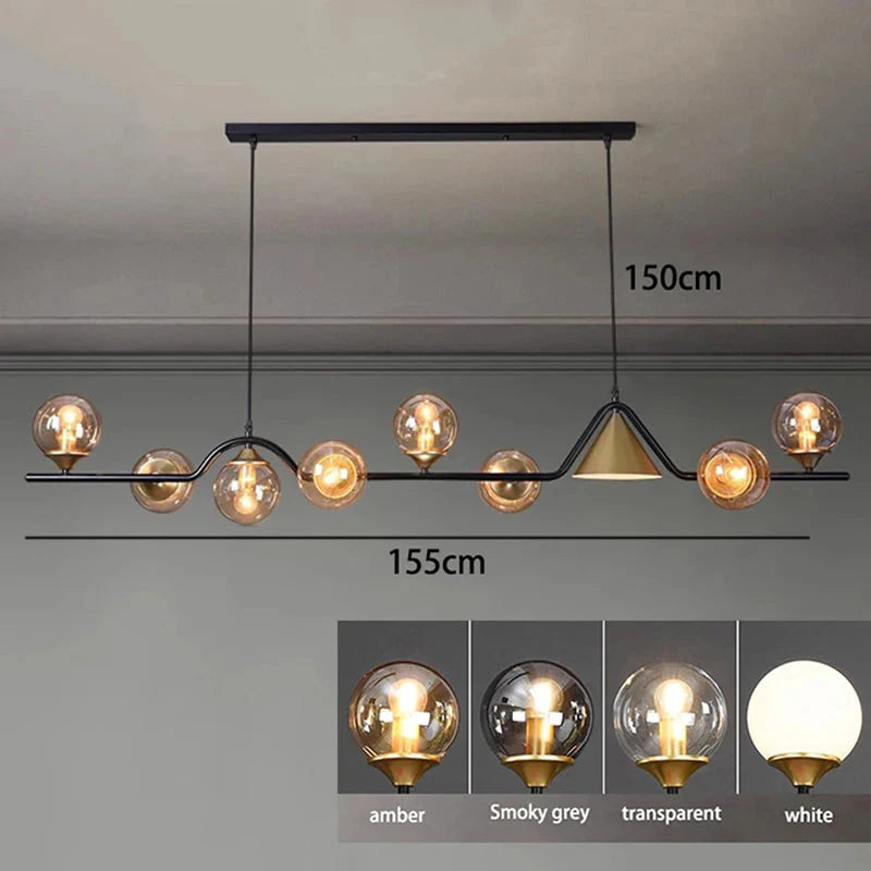 Luminaire Suspension design contemporain argenté – Référence : Calyx4823- - Nexa Lights