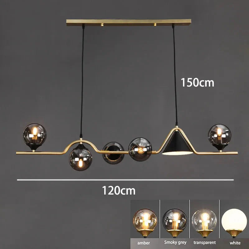 Luminaire Suspension design contemporain argenté – Référence : Calyx4823- - Nexa Lights