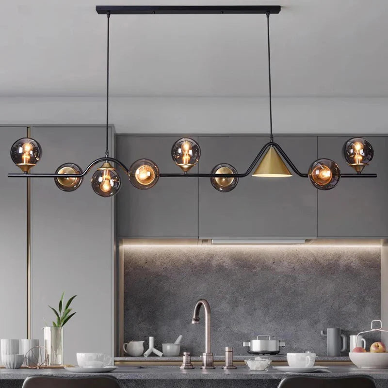 Luminaire Suspension design contemporain argenté – Référence : Calyx4823- - Nexa Lights