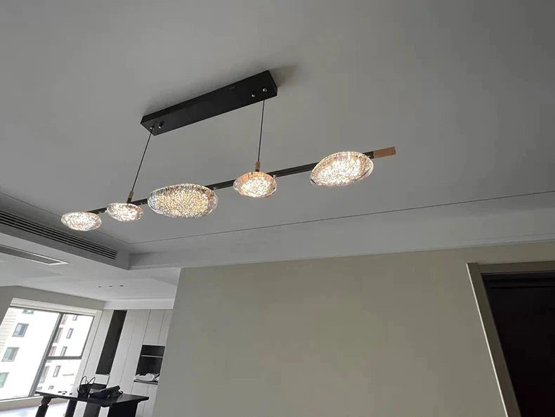Luminaire Suspension design contemporain argenté – Référence : Maelis5624- - Nexa Lights