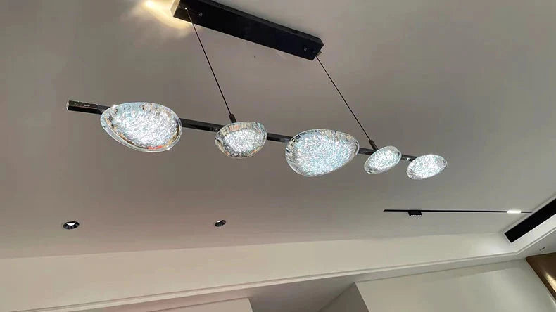 Luminaire Suspension design contemporain argenté – Référence : Maelis5624- - Nexa Lights