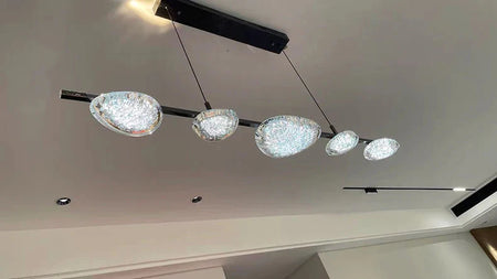 Luminaire Suspension design contemporain argenté – Référence : Maelis5624- - Nexa Lights