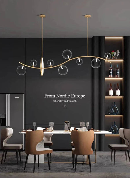 Luminaire Suspension design contemporain argenté – Référence : Mariselle4823- - Nexa Lights