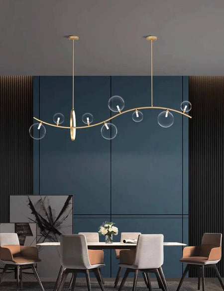 Luminaire Suspension design contemporain argenté – Référence : Mariselle4823- - Nexa Lights