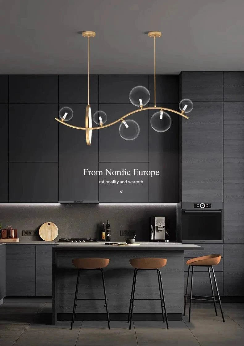 Luminaire Suspension design contemporain argenté – Référence : Mariselle4823- - Nexa Lights