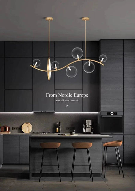 Luminaire Suspension design contemporain argenté – Référence : Mariselle4823- - Nexa Lights