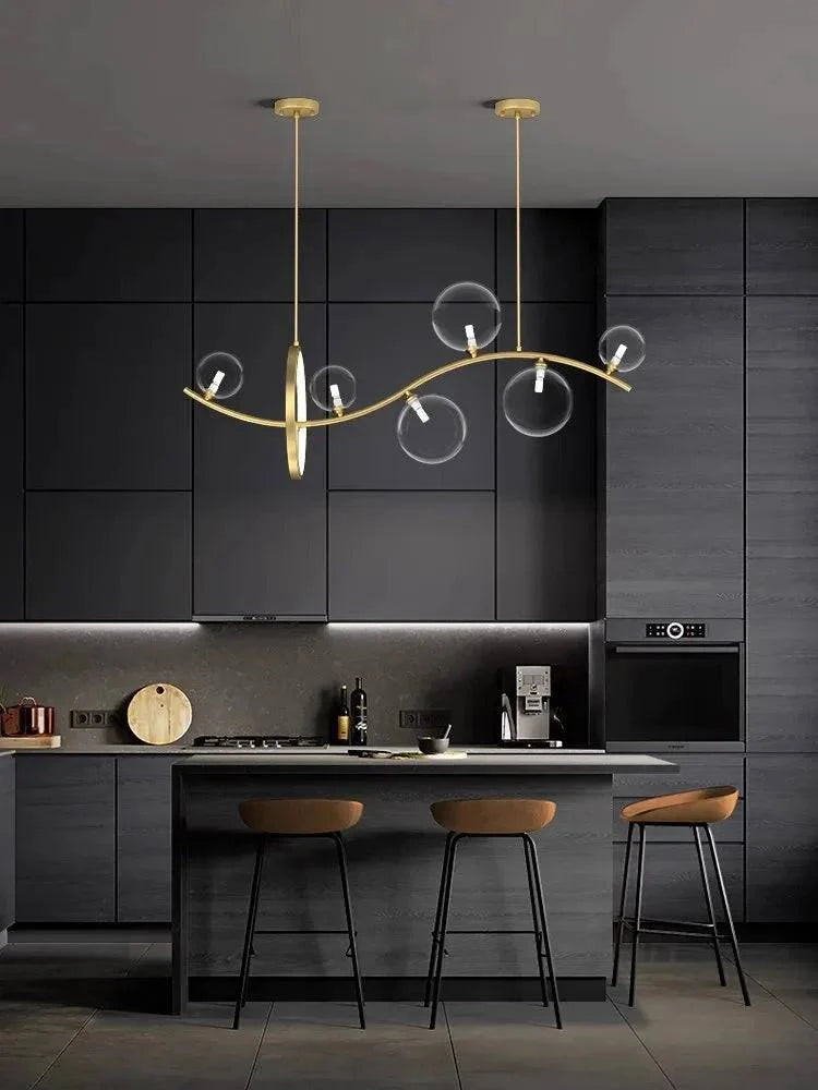 Luminaire Suspension design contemporain argenté – Référence : Mariselle4823- - Nexa Lights