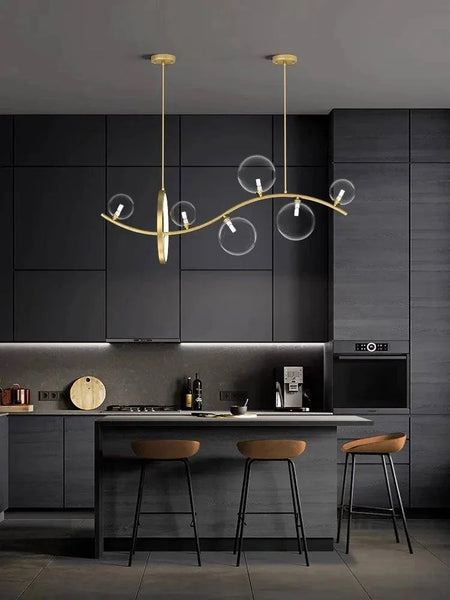 Luminaire Suspension design contemporain argenté – Référence : Mariselle4823- - Nexa Lights