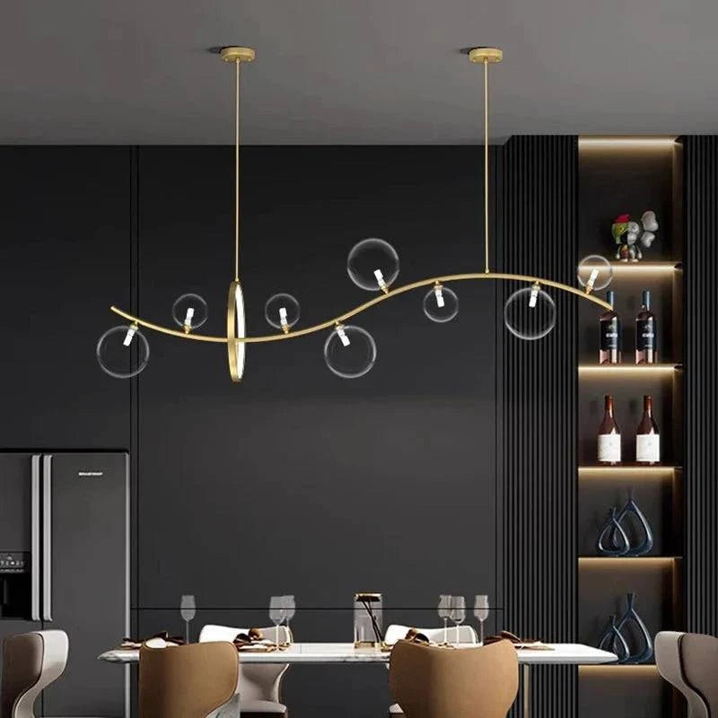 Luminaire Suspension design contemporain argenté – Référence : Mariselle4823- - Nexa Lights