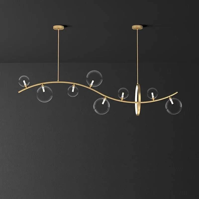 Luminaire Suspension design contemporain argenté – Référence : Mariselle4823- - Nexa Lights