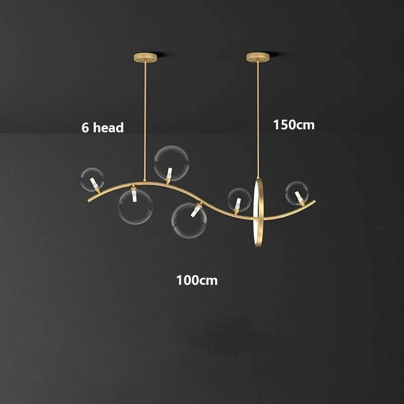 Luminaire Suspension design contemporain argenté – Référence : Mariselle4823- - Nexa Lights