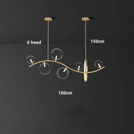 Luminaire Suspension design contemporain argenté – Référence : Mariselle4823- - Nexa Lights