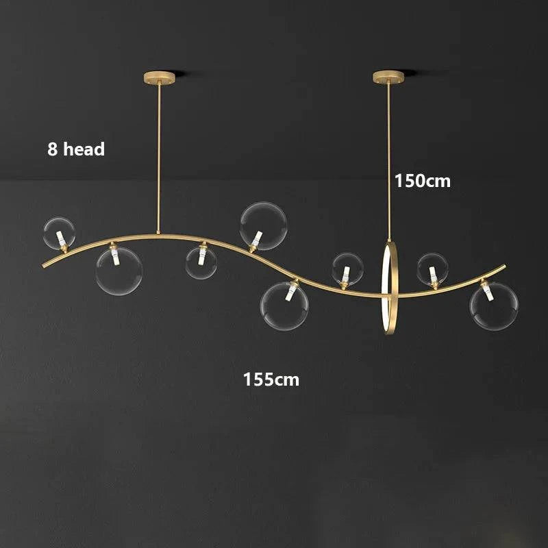 Luminaire Suspension design contemporain argenté – Référence : Mariselle4823- - Nexa Lights
