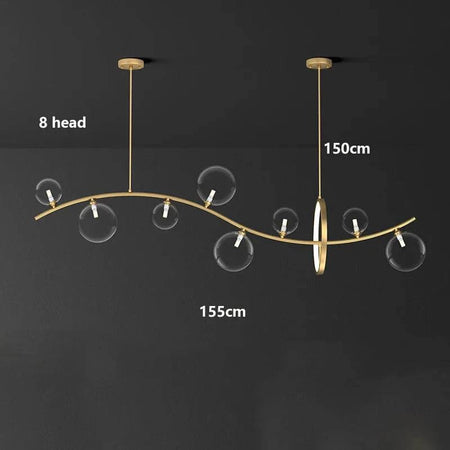 Luminaire Suspension design contemporain argenté – Référence : Mariselle4823- - Nexa Lights