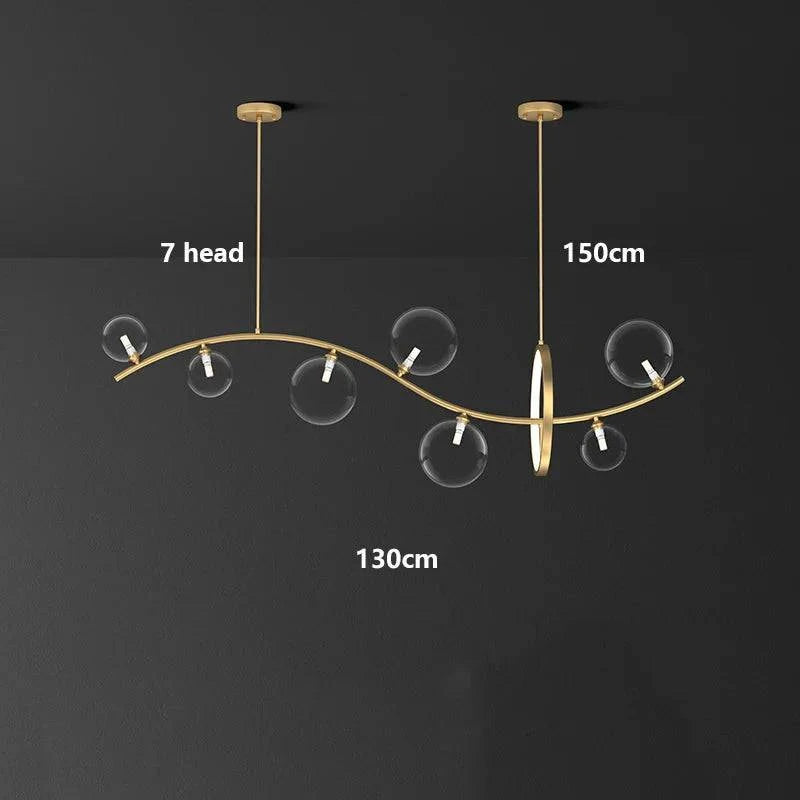 Luminaire Suspension design contemporain argenté – Référence : Mariselle4823- - Nexa Lights