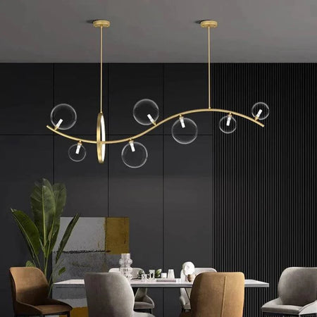 Luminaire Suspension design contemporain argenté – Référence : Mariselle4823- - Nexa Lights