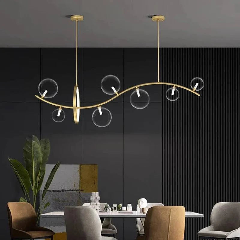 Luminaire Suspension design contemporain argenté – Référence : Mariselle4823- - Nexa Lights
