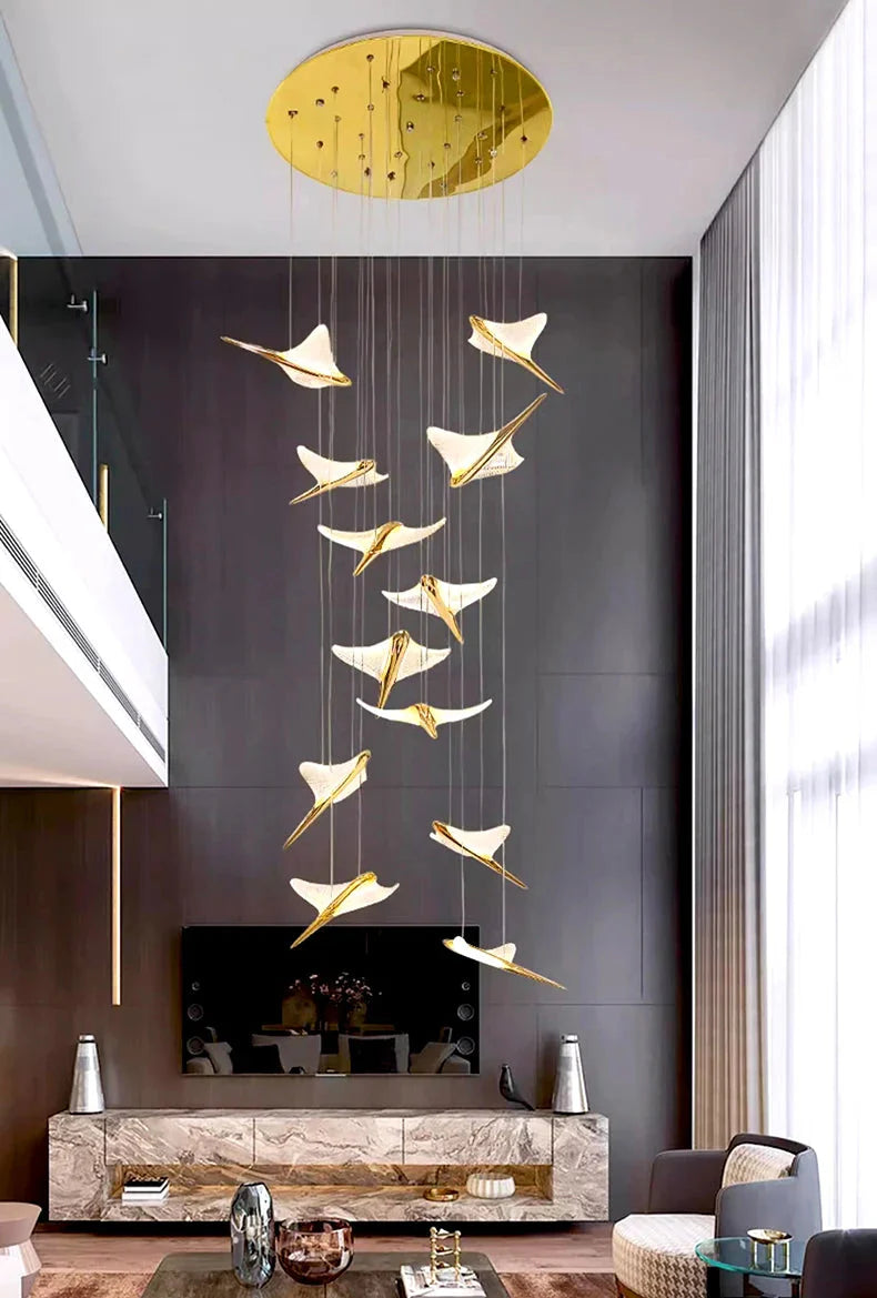 Luminaire Suspension design contemporain argenté – Référence : Marvyn4723- - Nexa Lights