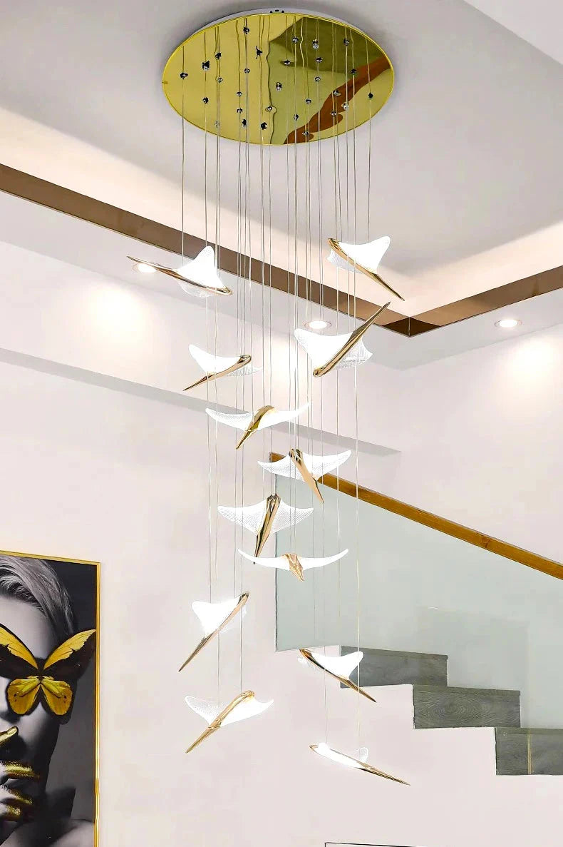 Luminaire Suspension design contemporain argenté – Référence : Marvyn4723- - Nexa Lights