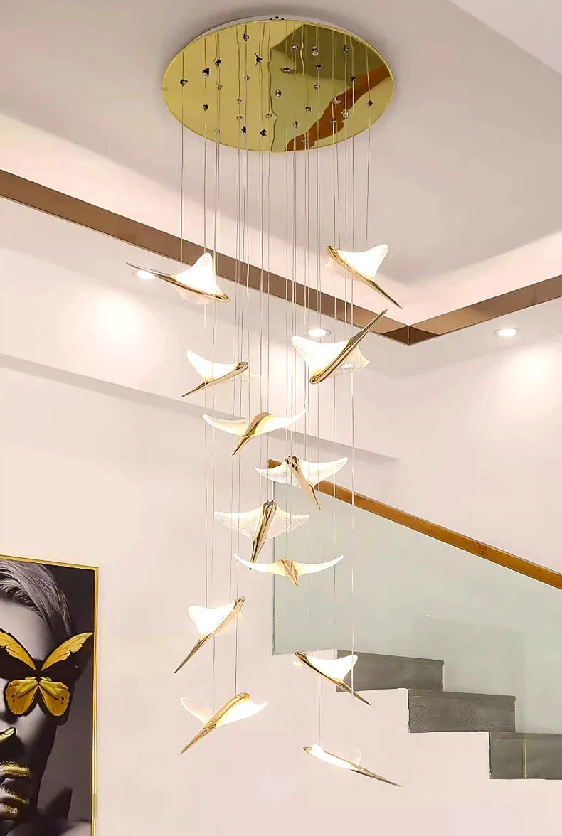 Luminaire Suspension design contemporain argenté – Référence : Marvyn4723- - Nexa Lights