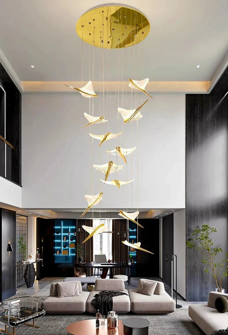 Luminaire Suspension design contemporain argenté – Référence : Marvyn4723- - Nexa Lights