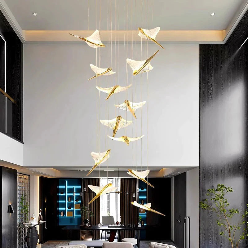 Luminaire Suspension design contemporain argenté – Référence : Marvyn4723- - Nexa Lights