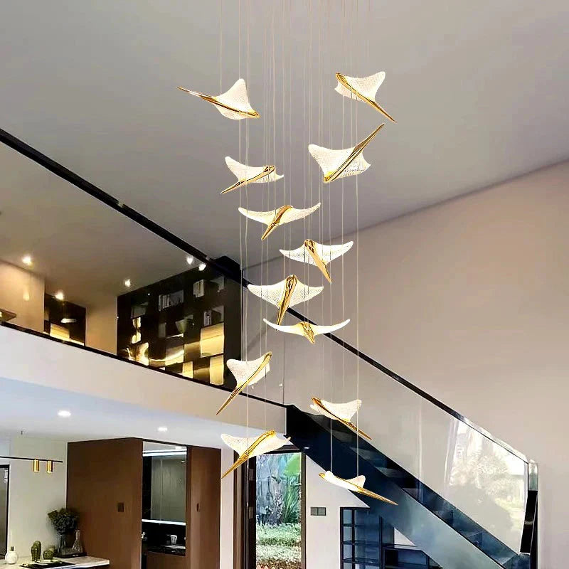 Luminaire Suspension design contemporain argenté – Référence : Marvyn4723- - Nexa Lights