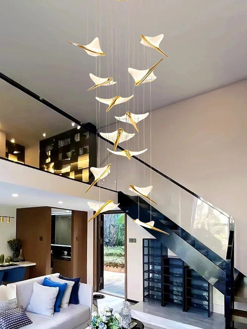 Luminaire Suspension design contemporain argenté – Référence : Marvyn4723- - Nexa Lights