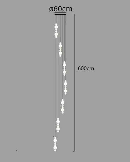 Luminaire Suspension design contemporain blanc – Référence : Aelina4723- - Nexa Lights