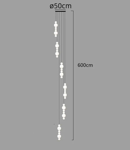 Luminaire Suspension design contemporain blanc – Référence : Aelina4723- - Nexa Lights