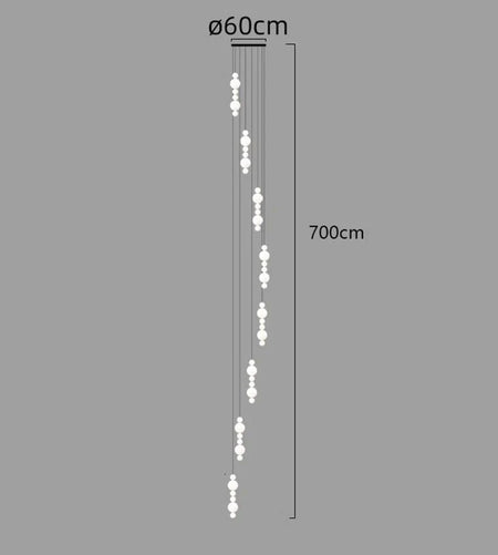 Luminaire Suspension design contemporain blanc – Référence : Aelina4723- - Nexa Lights