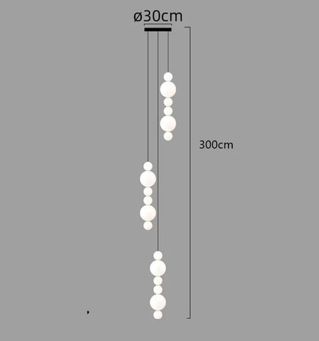 Luminaire Suspension design contemporain blanc – Référence : Aelina4723- - Nexa Lights