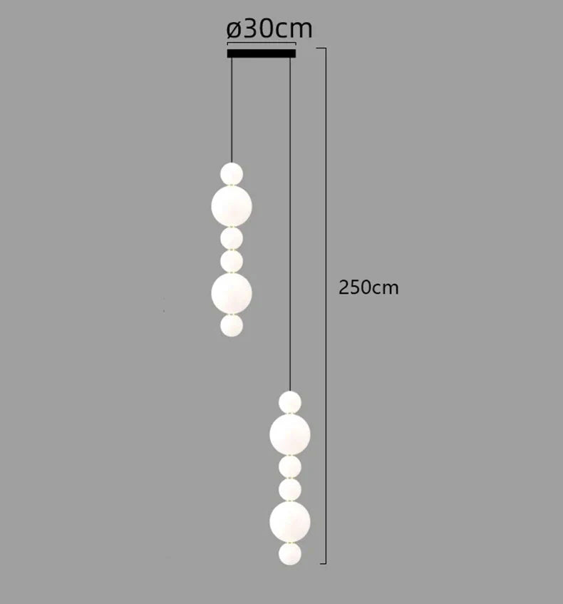 Luminaire Suspension design contemporain blanc – Référence : Aelina4723- - Nexa Lights