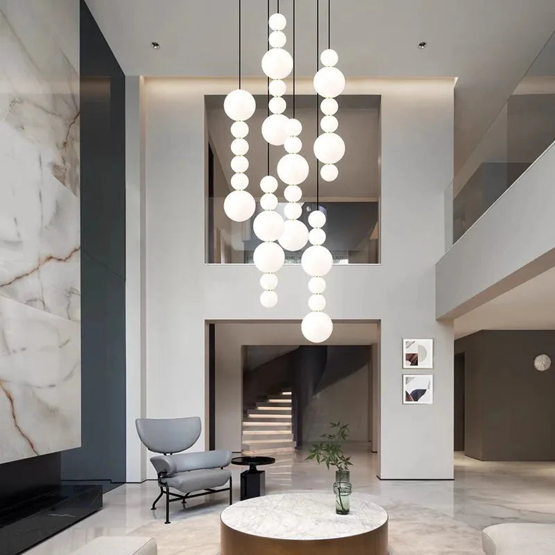Luminaire Suspension design contemporain blanc – Référence : Aelina4723- - Nexa Lights