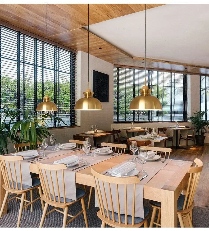 Luminaire Suspension design contemporain doré – Référence : Alvyn5623- - Nexa Lights