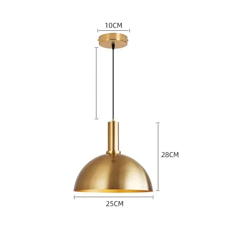 Luminaire Suspension design contemporain doré – Référence : Alvyn5623- - Nexa Lights