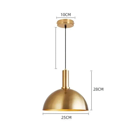 Luminaire Suspension design contemporain doré – Référence : Alvyn5623- - Nexa Lights