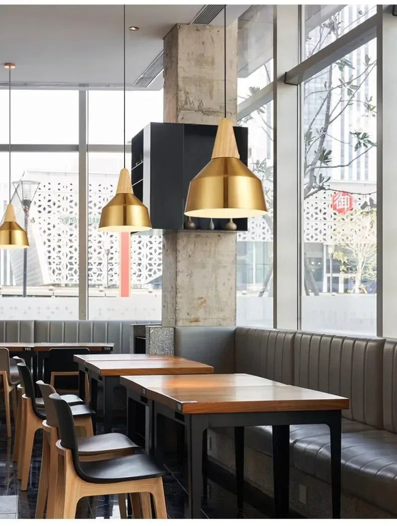 Luminaire Suspension design contemporain doré – Référence : Alvyn5623- - Nexa Lights