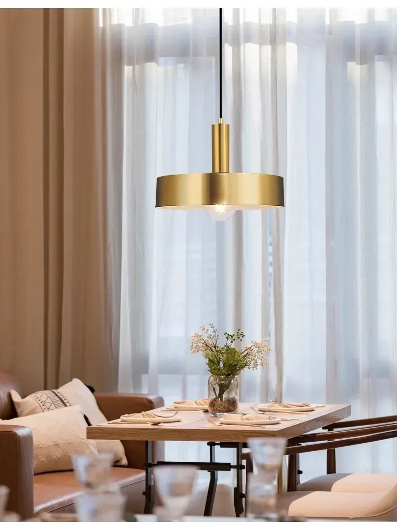 Luminaire Suspension design contemporain doré – Référence : Alvyn5623- - Nexa Lights